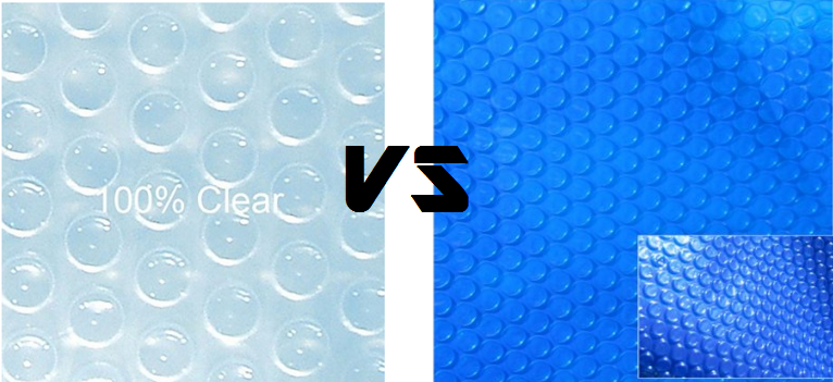 Which Color is the Best: Clear vs. Blue Solar Pool Covers
